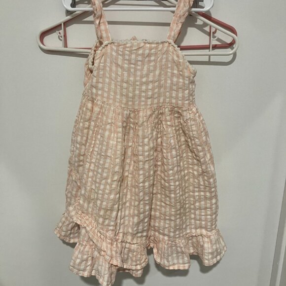 Rachel Zoe Little Girls Gingham Sundress, Pink/White, Size 5 - Picture 1 of 3